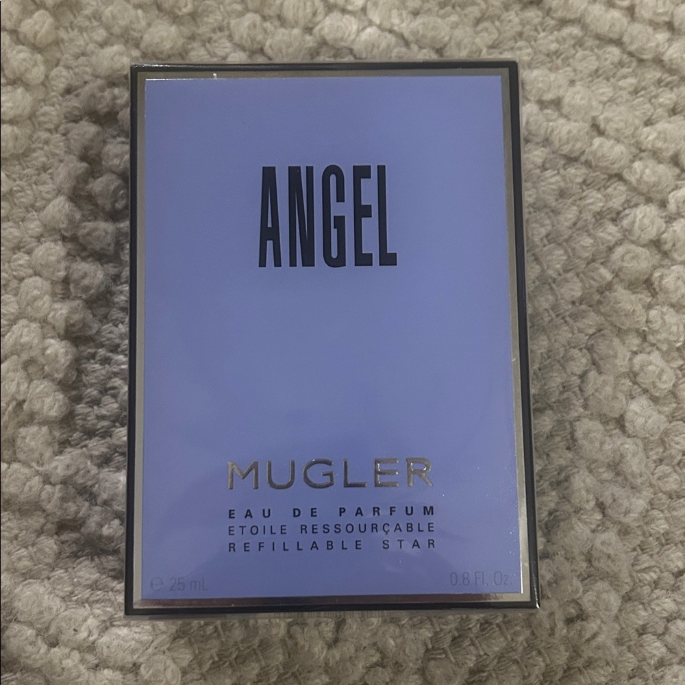 New in Sealed Box Mugler  Angel Star Bottle in Blue and Silver 0.8 oz